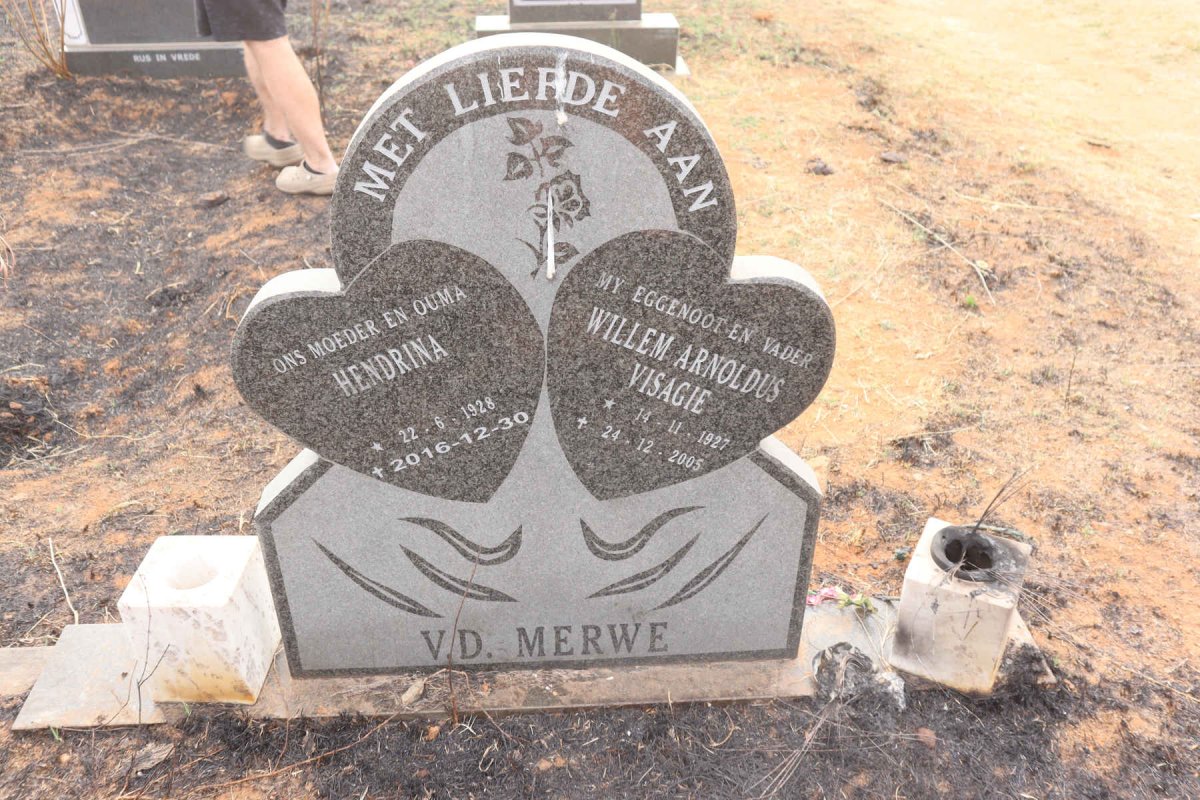 MERWE Willem Arnoldus Visagie, v.d. 1927-2005 & Hendrina 1928-2016