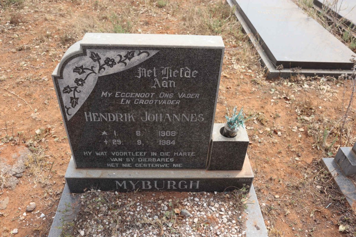 MYBURGH Hendrik Johannes 1908-1984