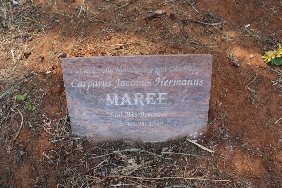 MAREE Casparus Jacobus Hermanus 1949-2012 