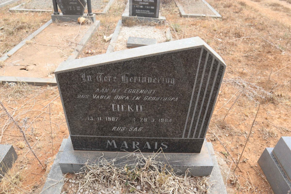 MARAIS Tiekie 1907-1984