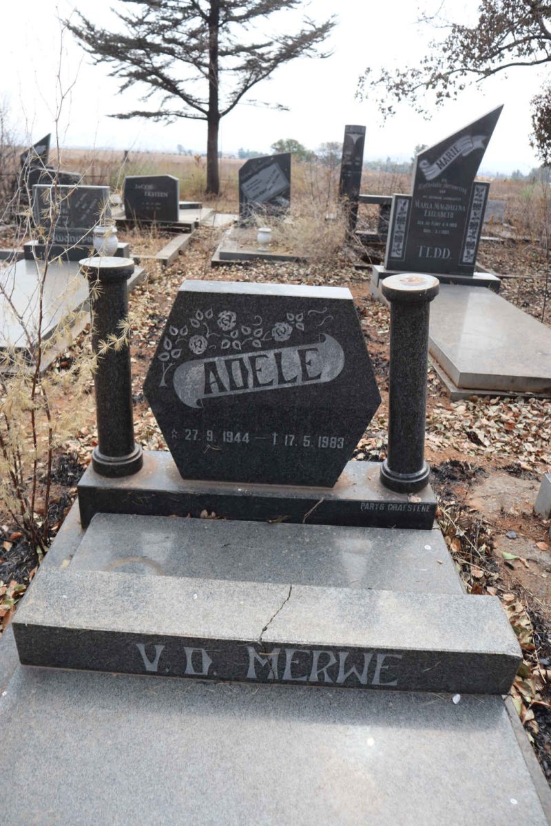 MERWE Adele, v.d. 1944-1983