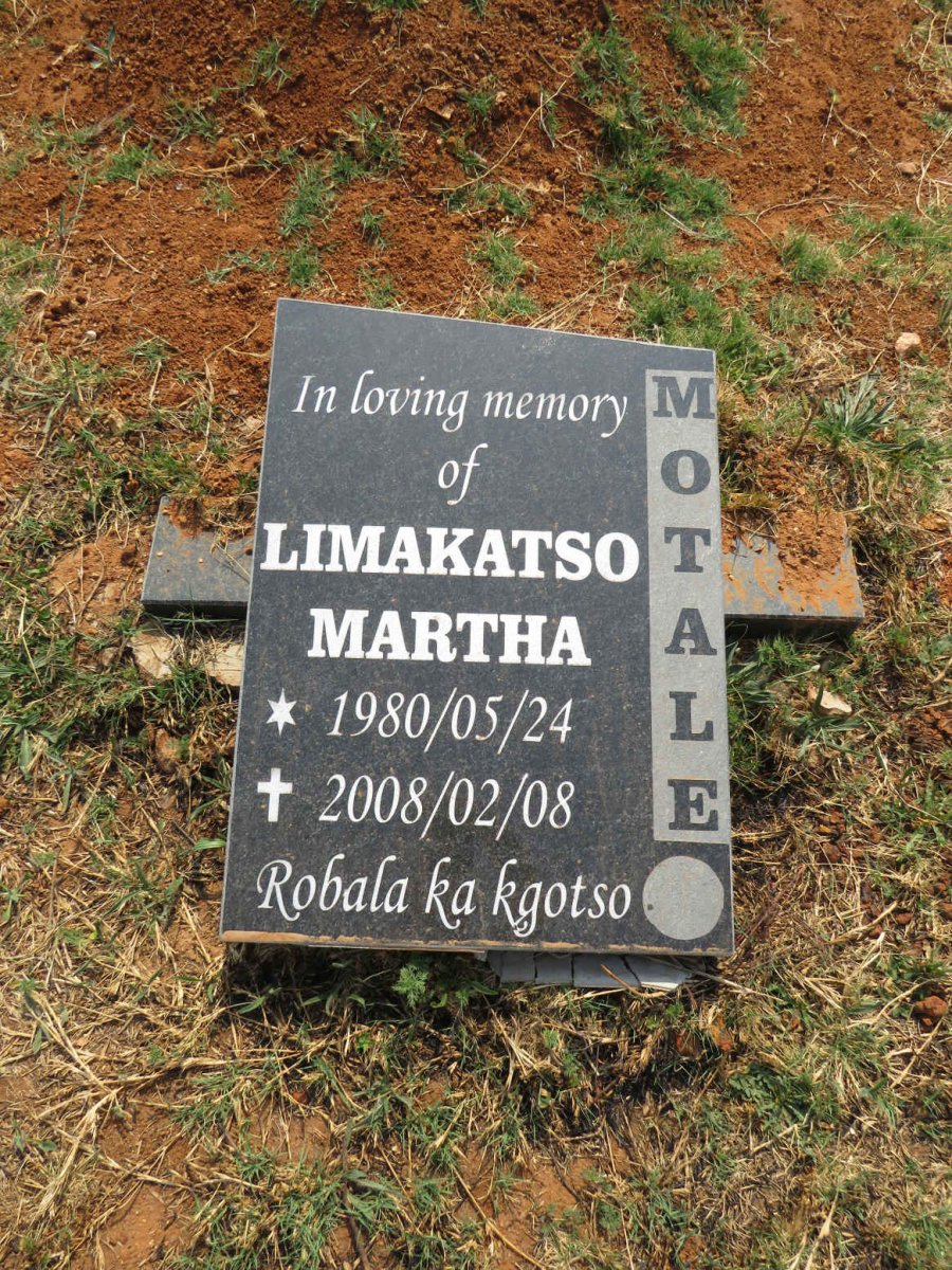 MOTALE Limakatso Martha 1980-2008