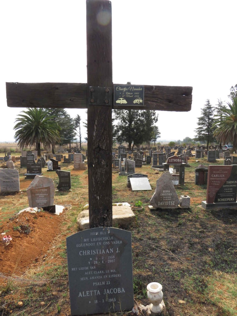 NIENABER Claartjie 1993-2018 :: ? Christiaan J. 1958-2007 & Aletta Jacoba 1965-_1