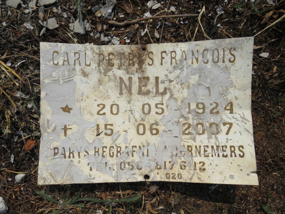 NEL Carl Petrus Francois 1924-2007