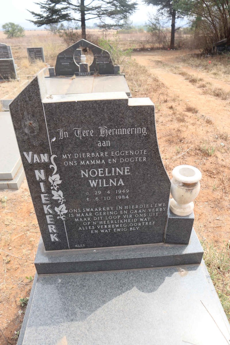 NIEKERK Noeline Wilna, van 1949-1984