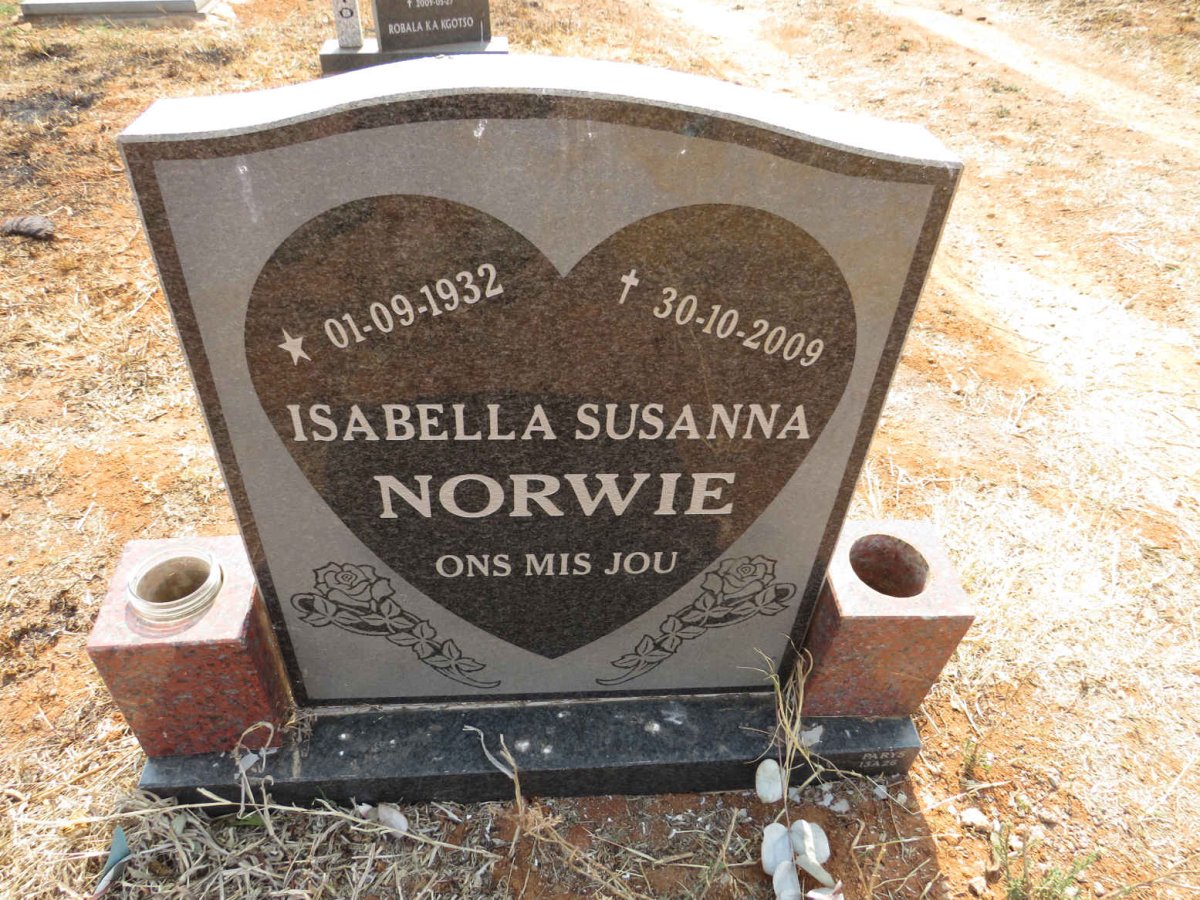 NORWIE Isabella Susanna 1932-2009