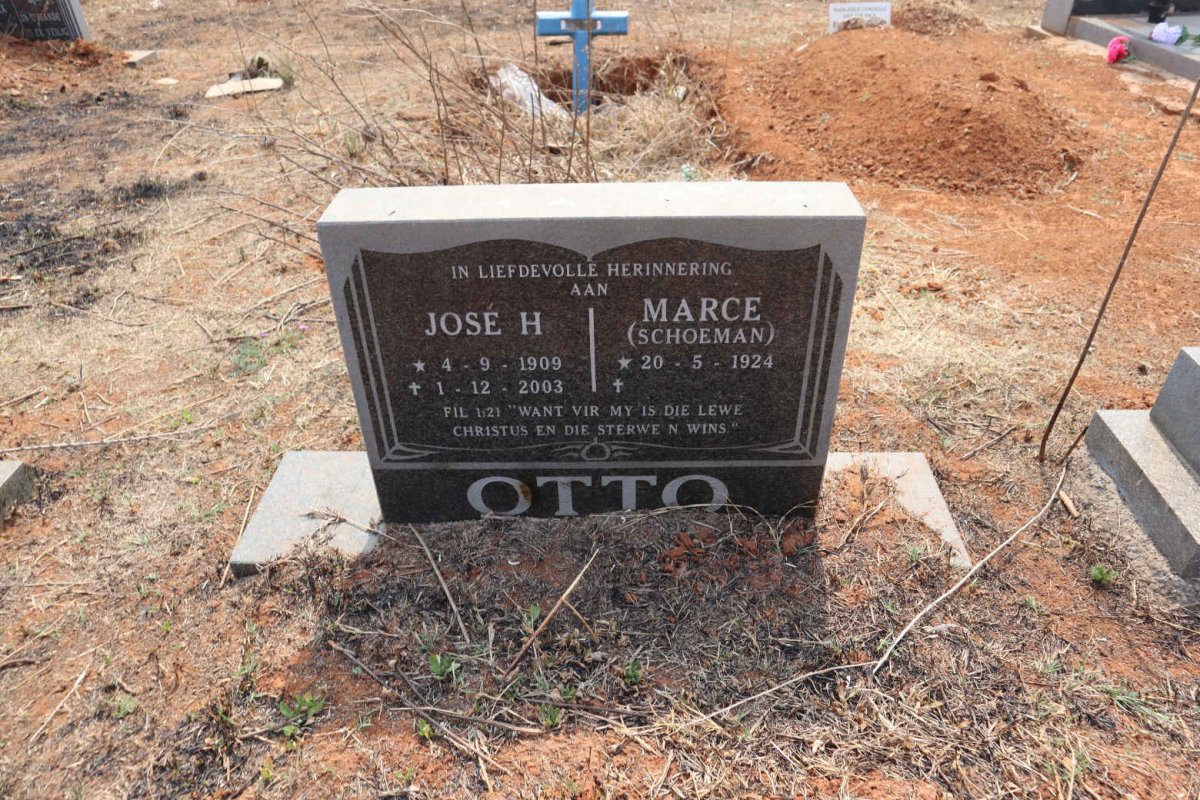 OTTO Jose H. 1909-2003 & Marce SCHOEMAN 1924-