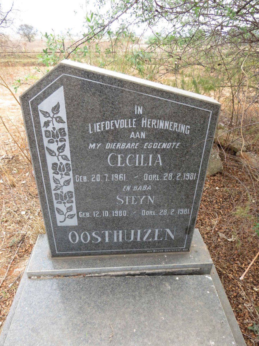 OOSTHUIZEN Cecilia 1961-1981 :: OOSTHUIZEN Steyn 1980-1981