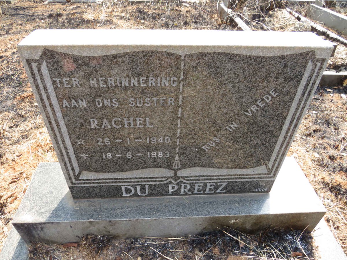 PREEZ Rachel, du 1940-1983