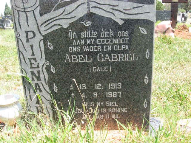 PIENAAR Abel Gabriël 1913-1987