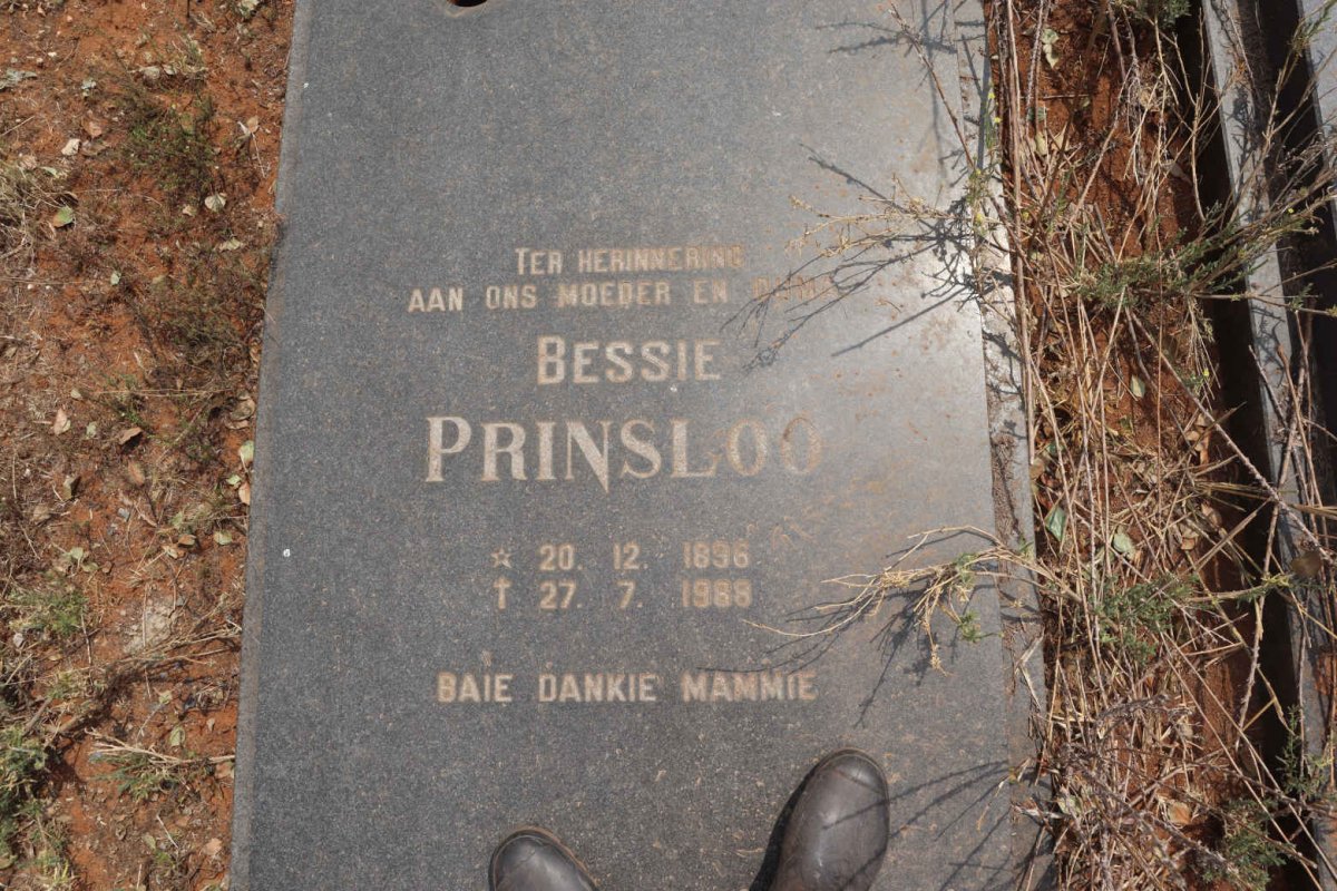 PRINSLOO Bessie 1896-1988