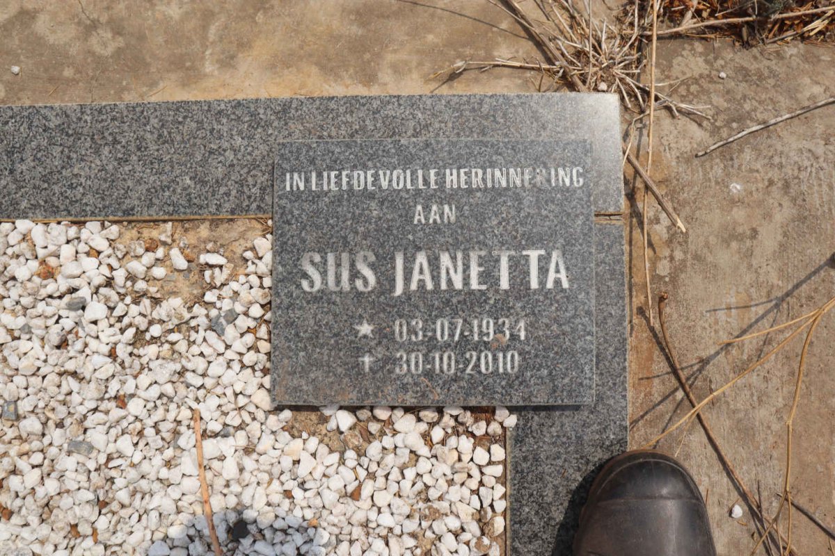PREEZ Sus Janetta, du 1934-2010   