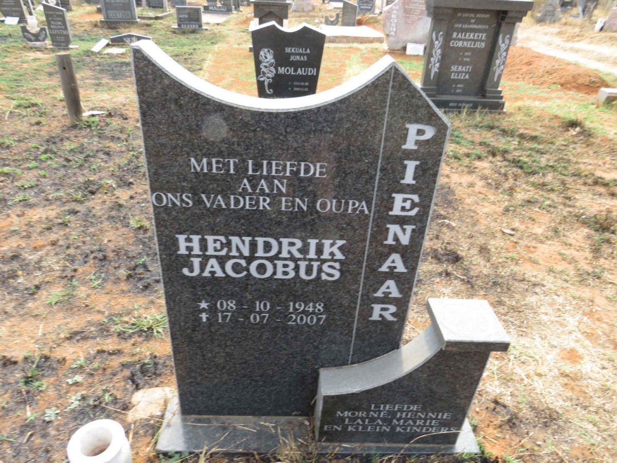PIENAAR Hendrik Jacobus 1948-2007
