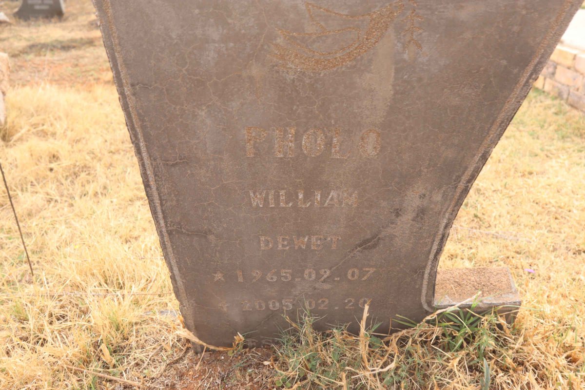 PHOLO William de Wet 1965-2005