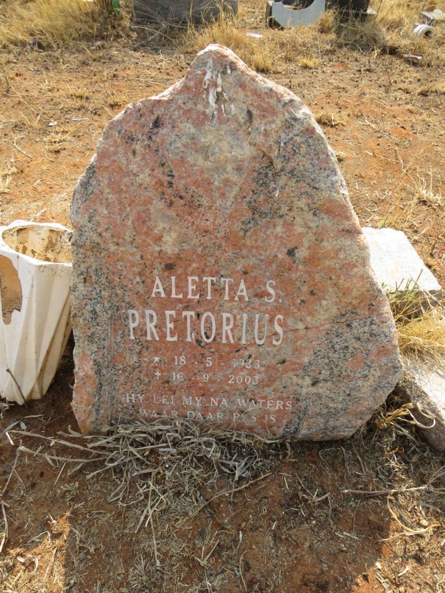 PRETORIUS Aletta S. 1933-2003