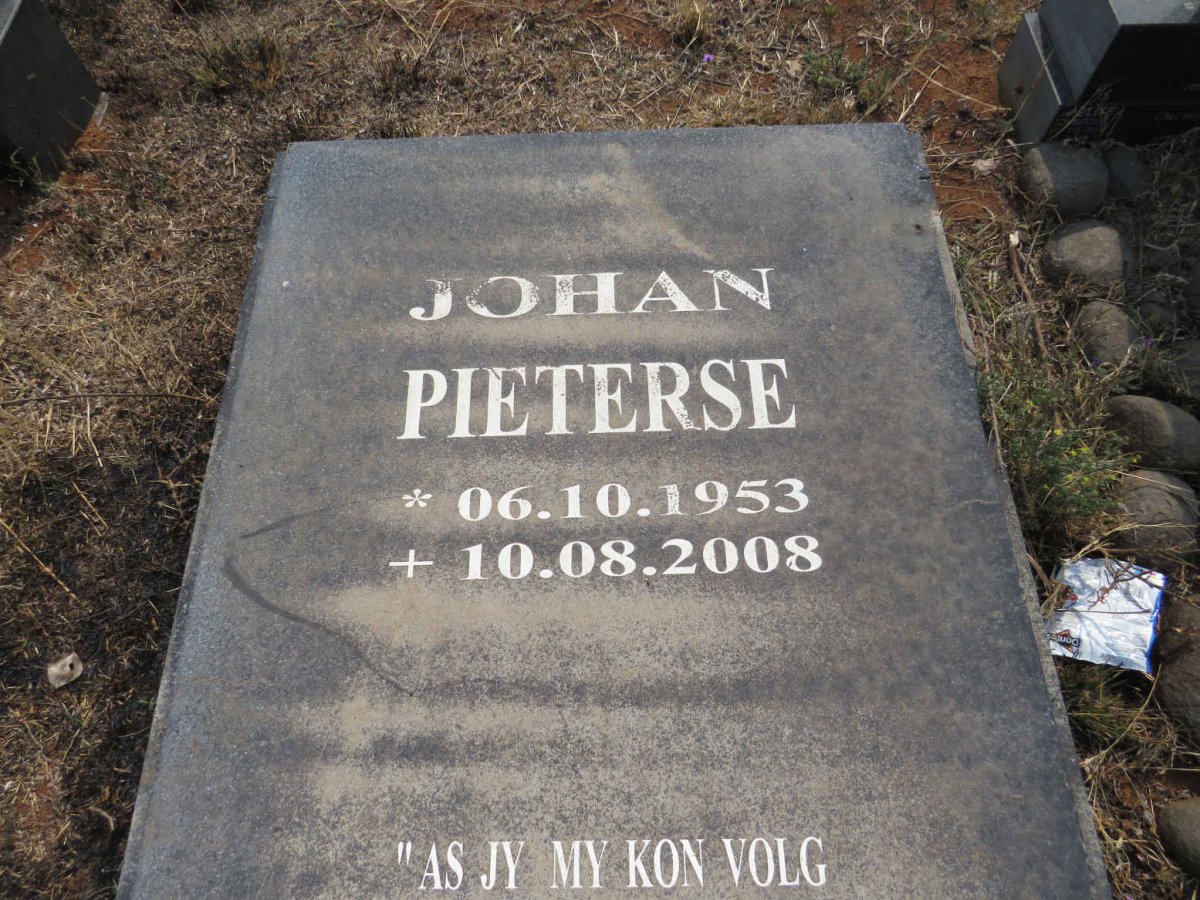 PIETERSE Johan 1953-2008
