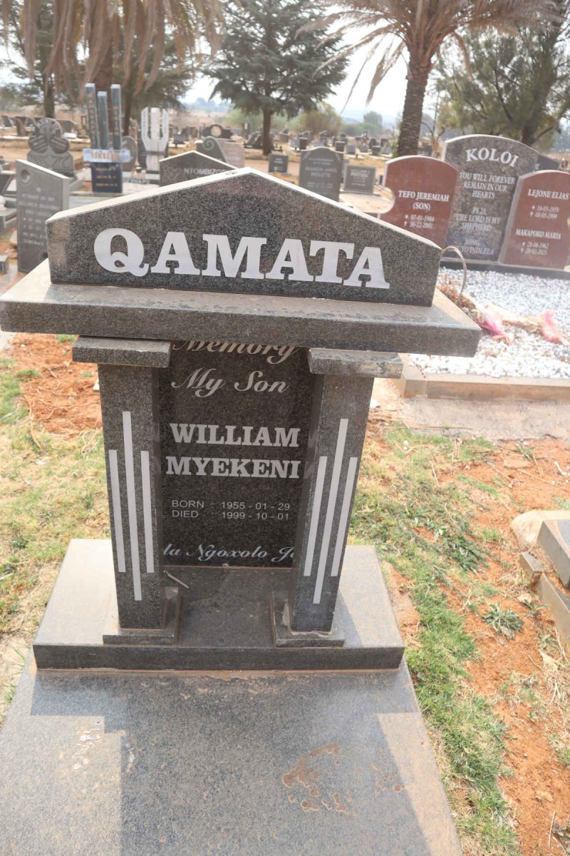 QAMATA William Myekeni 1955-1999