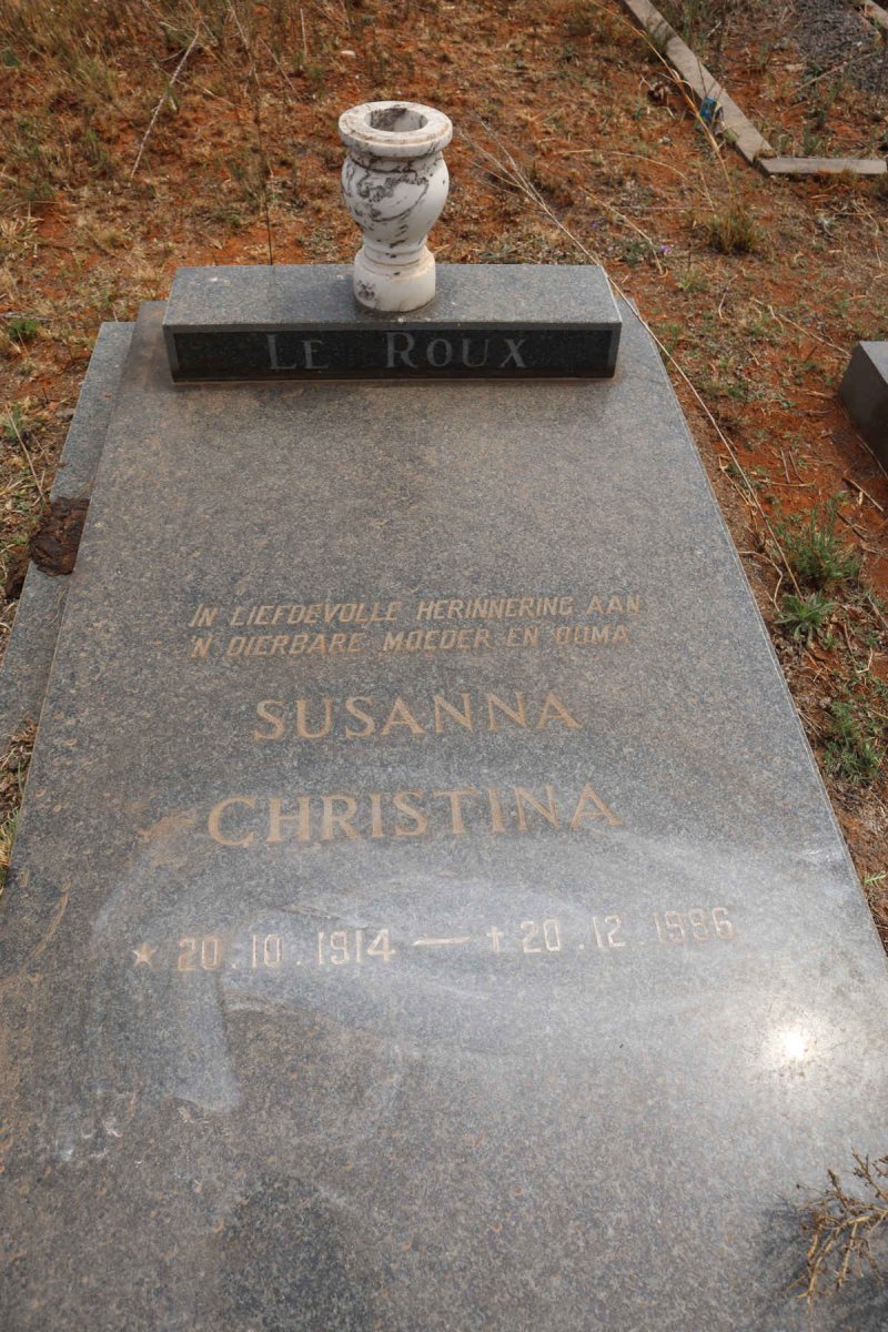 ROUX Susanna Christina, le 1914-1986