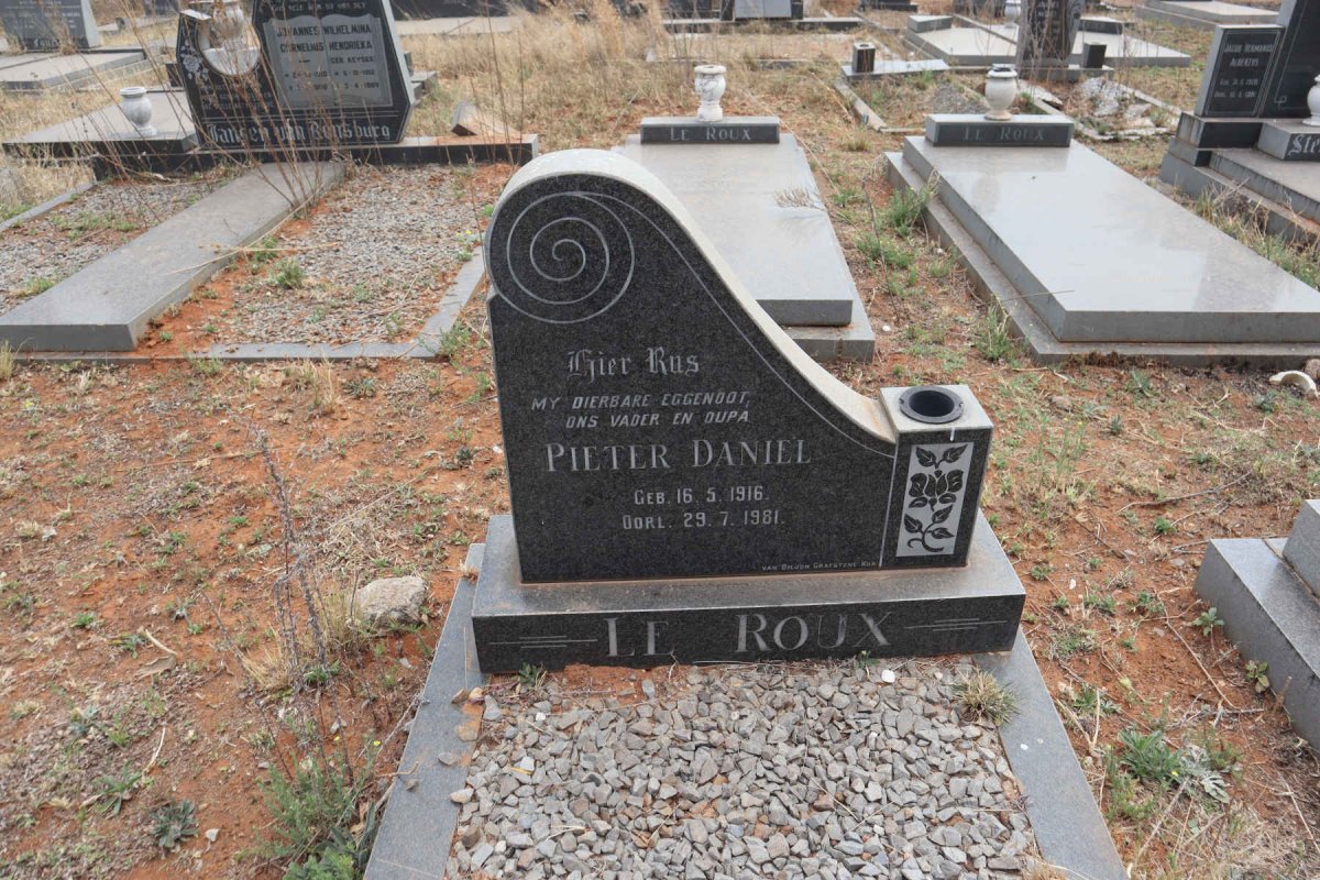 ROUX Pieter Daniel, le 1916-1981