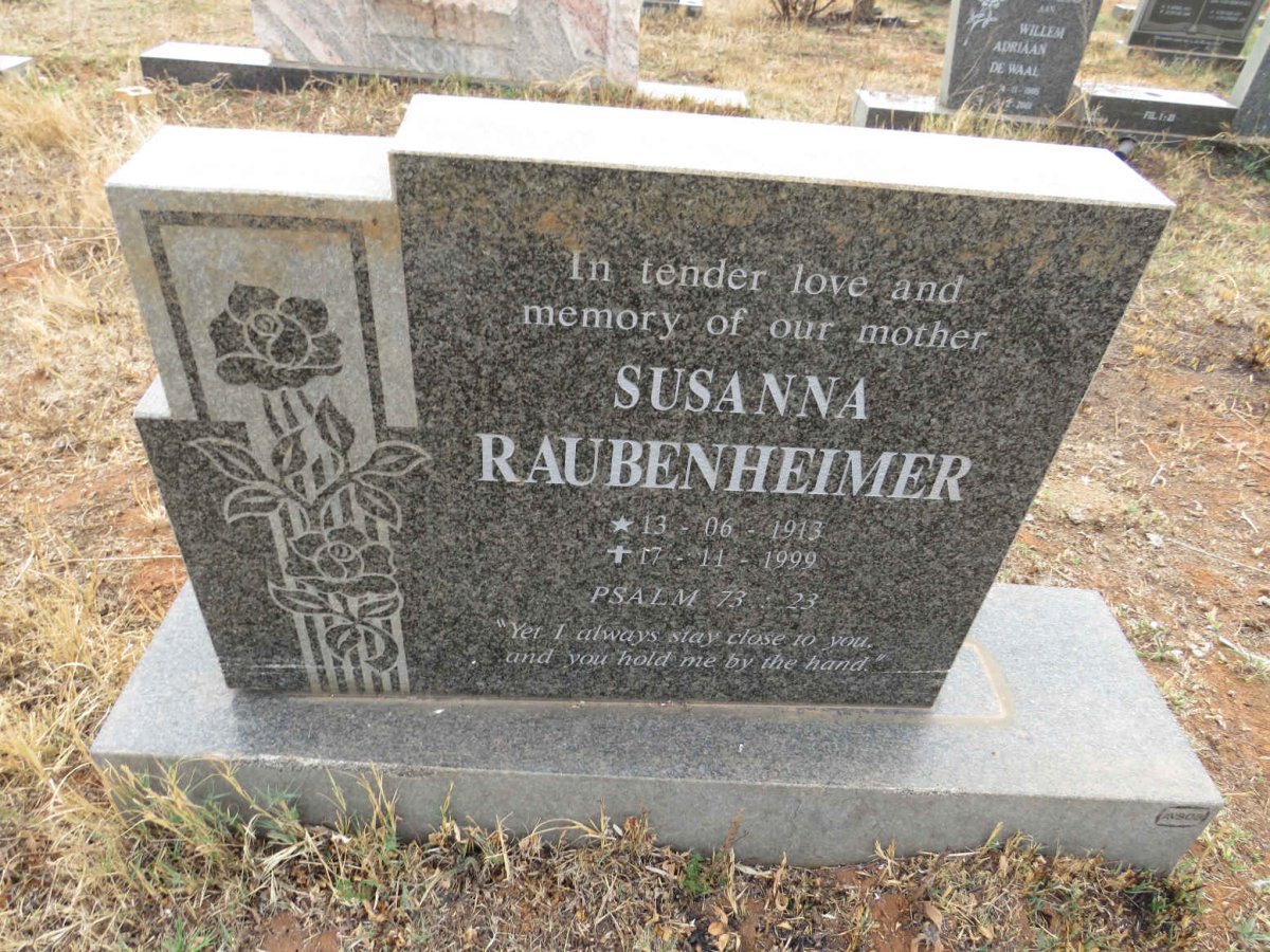 RAUBENHEIMER Susanna 1913-1999