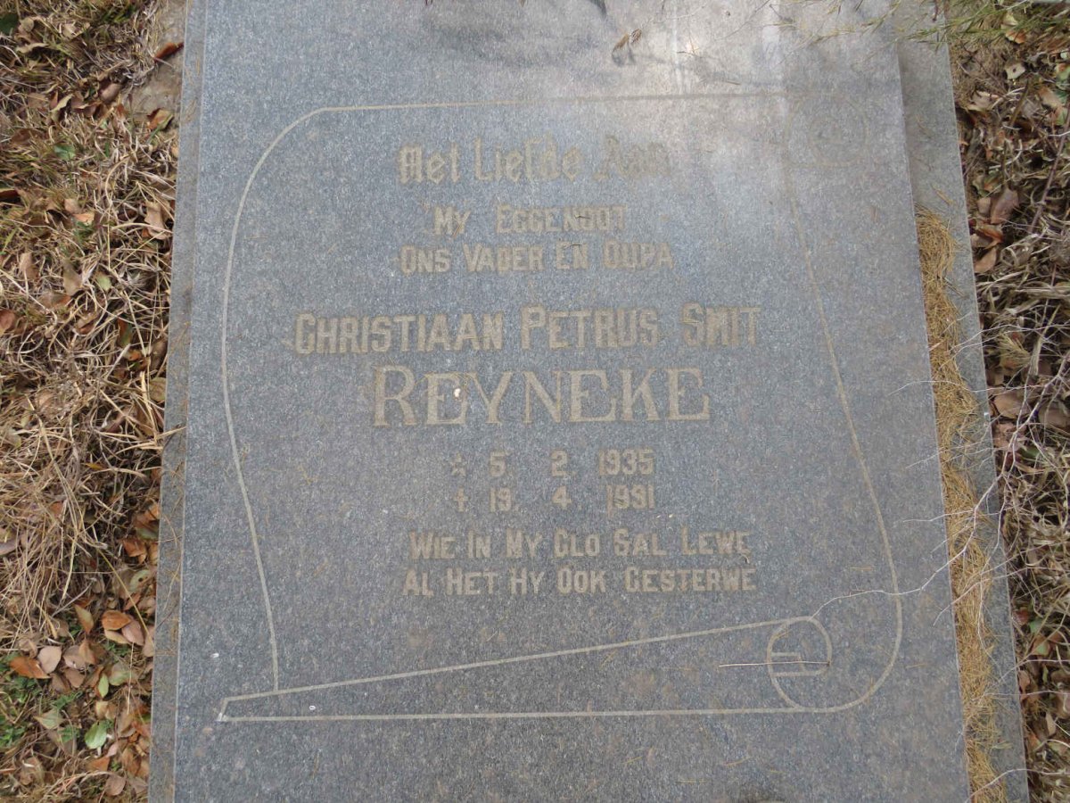 REYNEKE Christiaan Petrus Smit 1935-1991