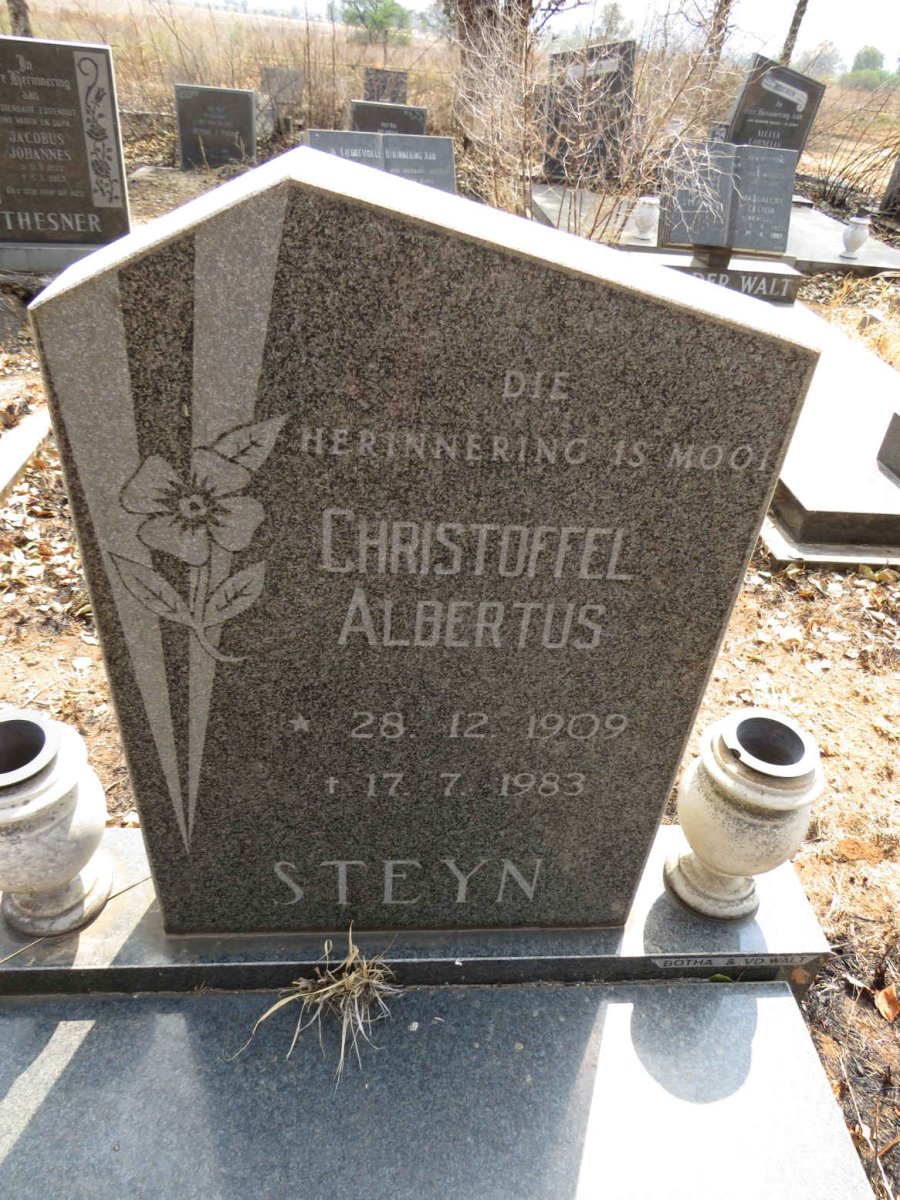 STEYN Christoffel Albertus 1909-1983