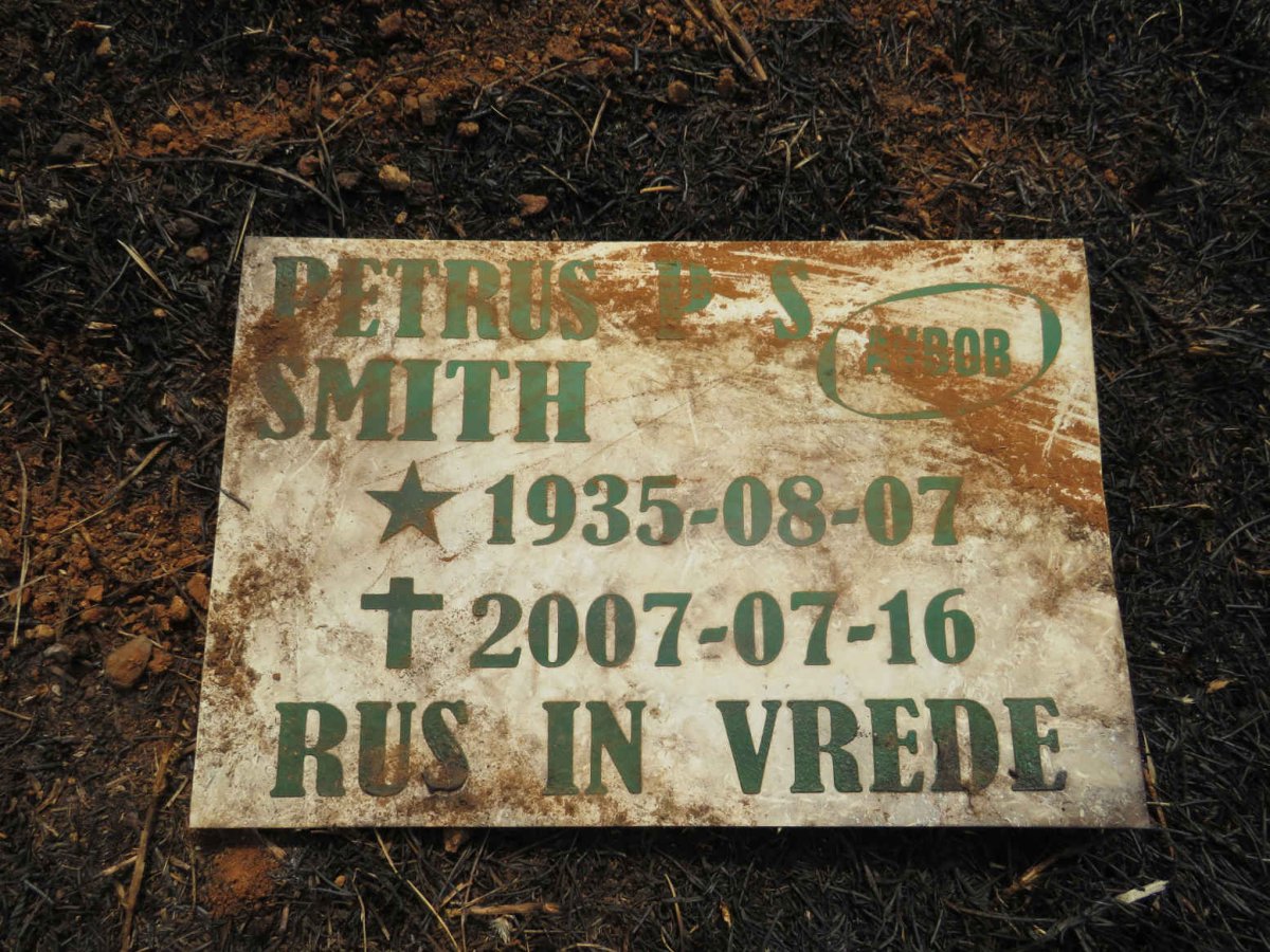 SMITH Petrus P.S. 1935-2007