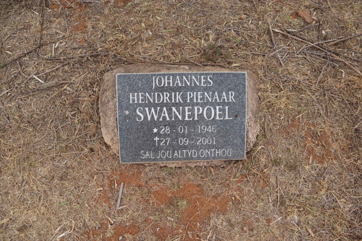 SWANEPOEL Johannes Hendrik Pienaar 1946-2001