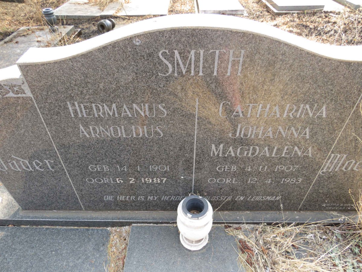 SMITH Hermanus Arnoldus 1901-1987 & Catharina Johanna Magdalena 1907-1983