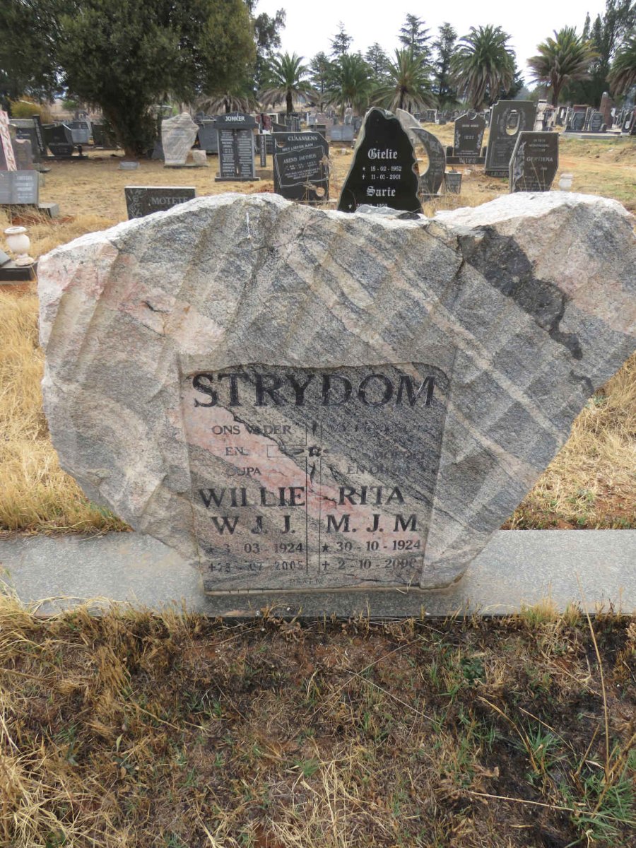 STRYDOM W.J.J. 1924-2005 & M.J.M. 1924-2000