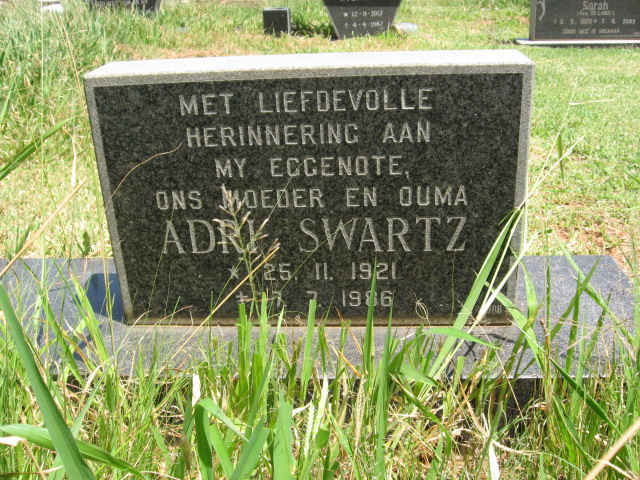 SWARTZ Adri 1921-1986