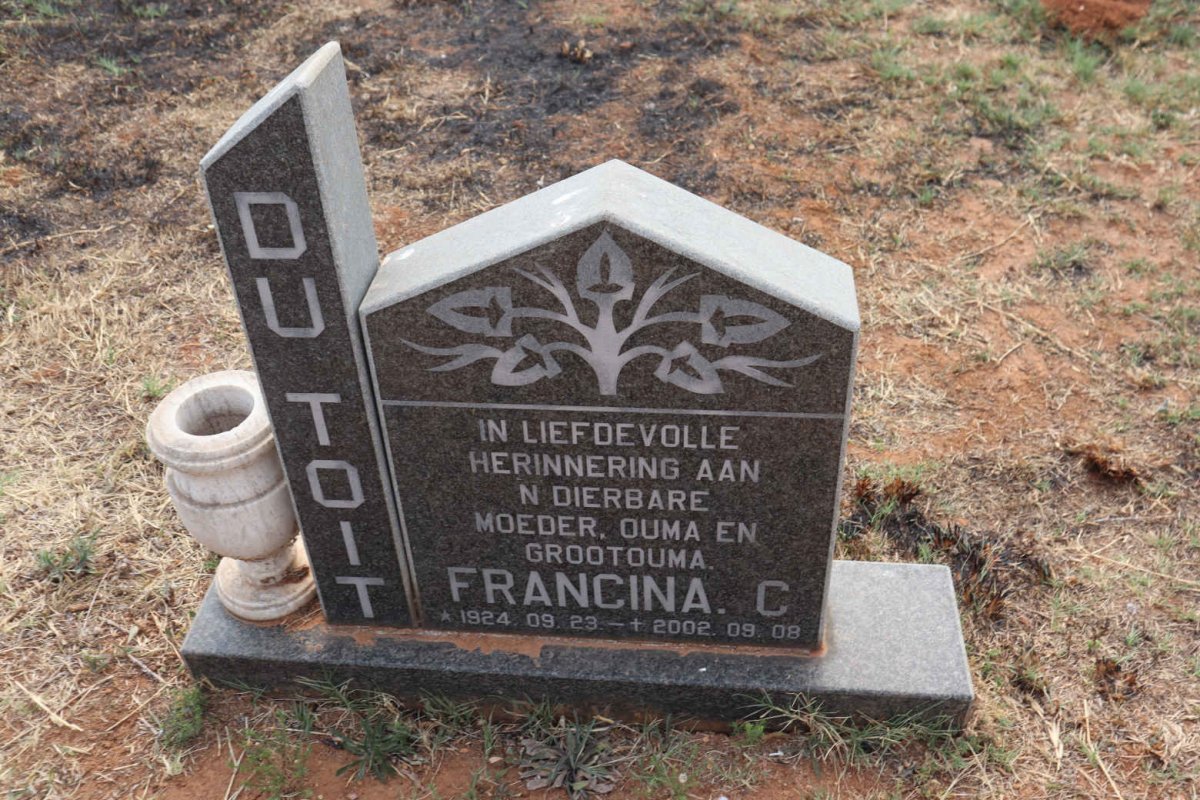 TOIT Francina C., du 1924-2002