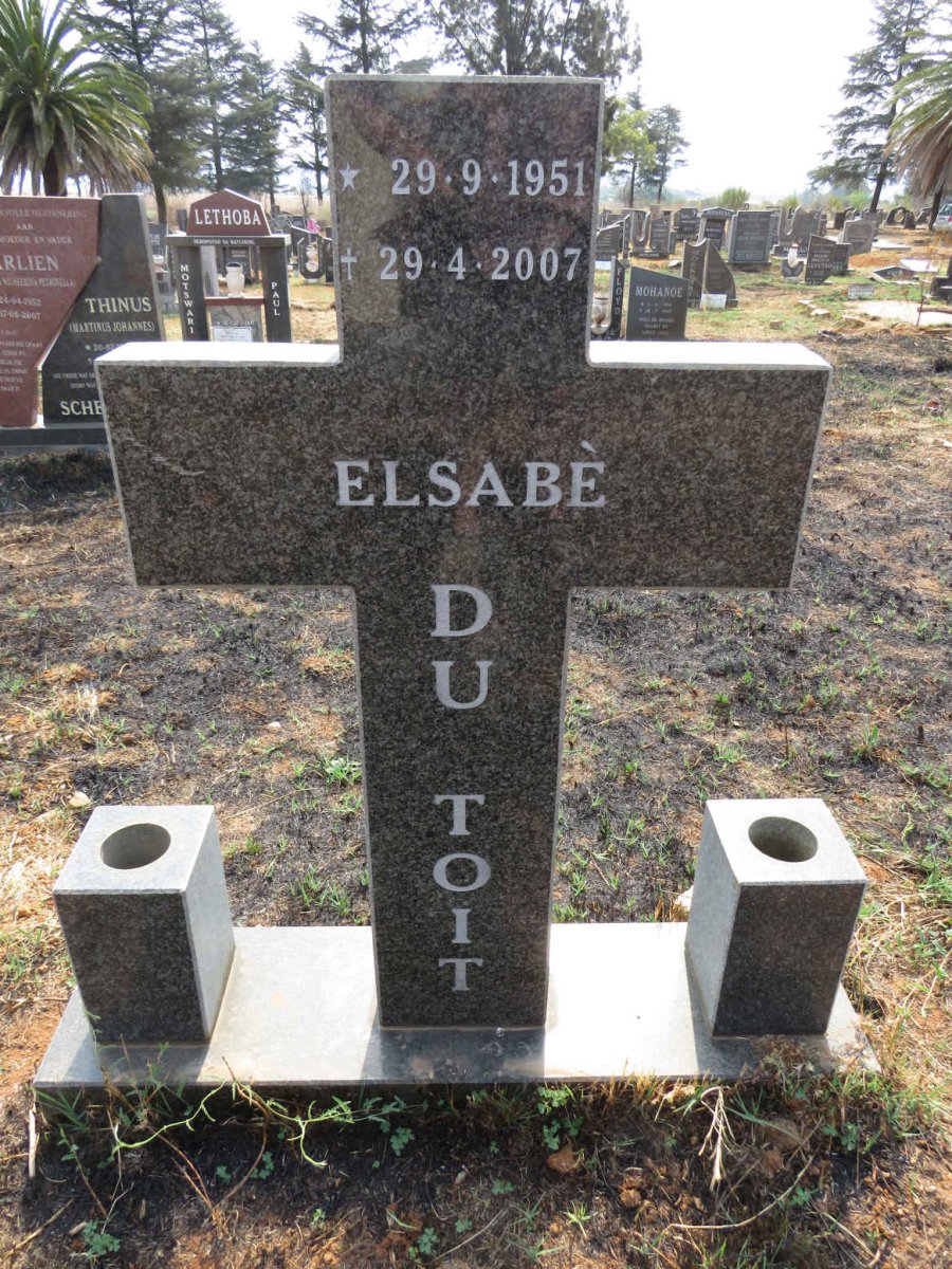 TOIT Elsabe, du 1951-2007