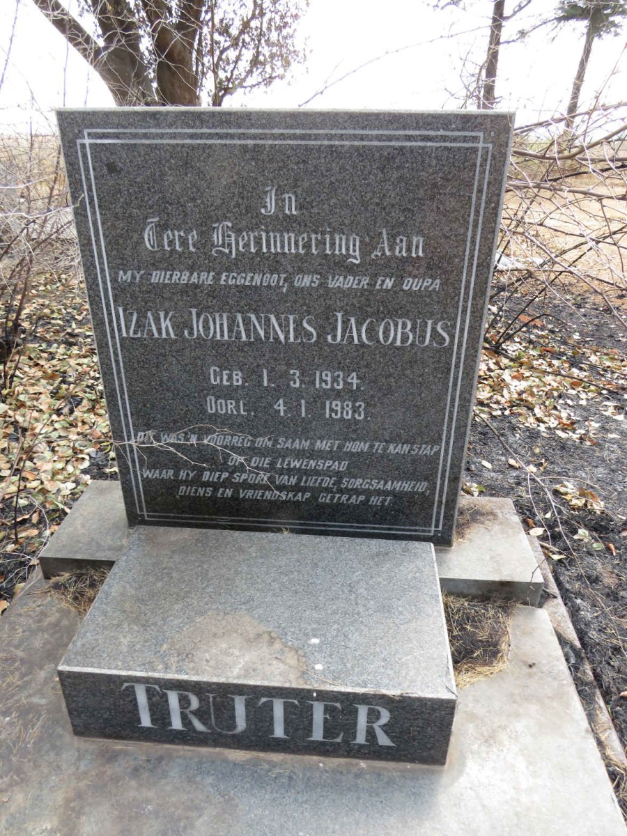 TRUTER Izak Johannes Jacobus 1934-1983