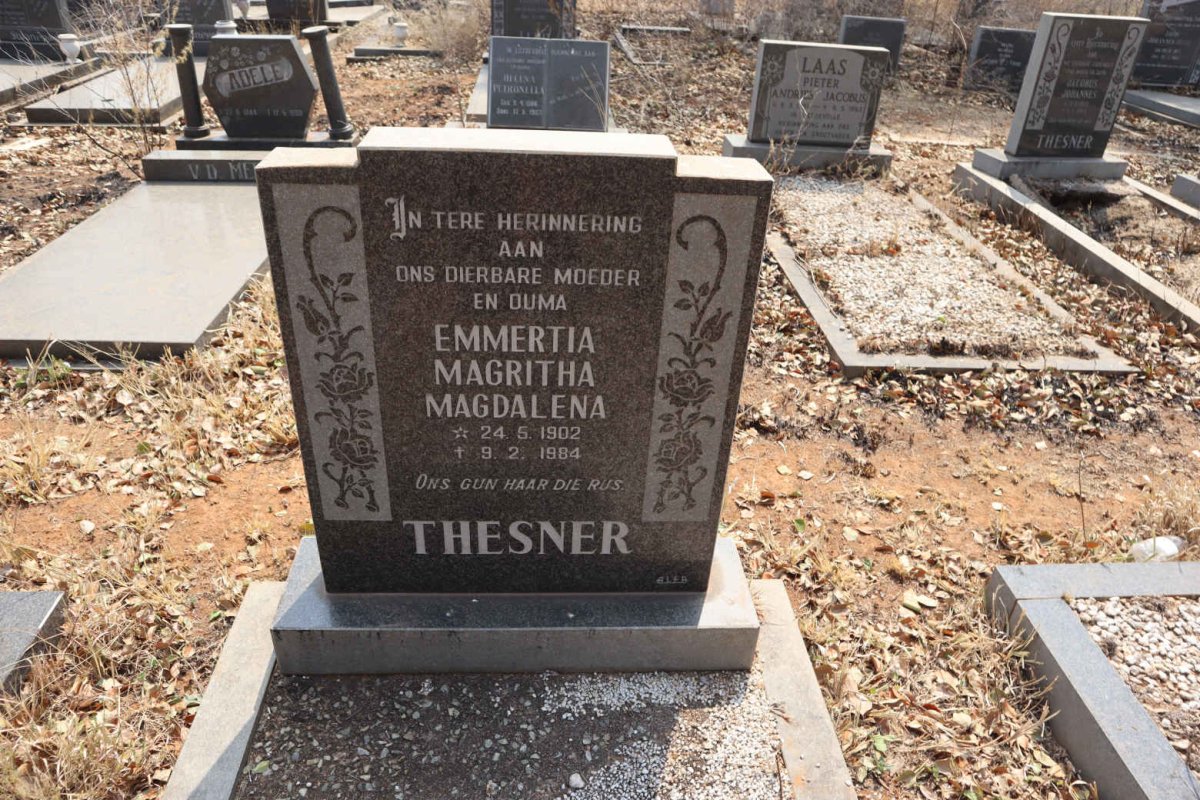 THESNER Emmertia Magritha Magdalena 1902-1984