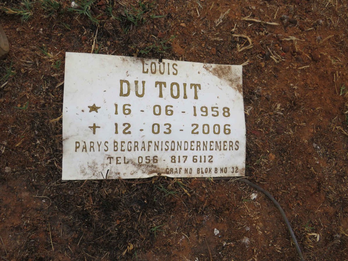 TOIT Louis, du 1958-2006