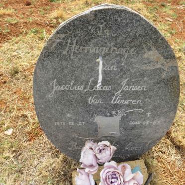 VUUREN Jacobus Lukas, Jansen van 1978-2001