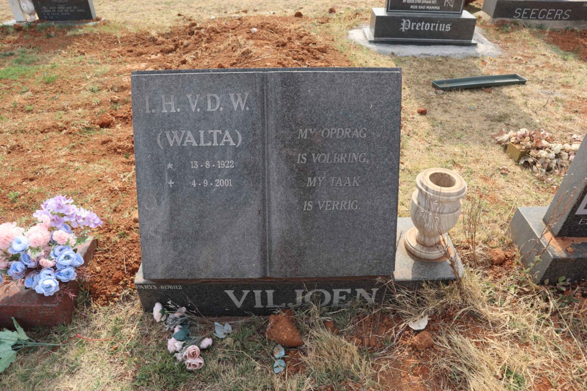 VILJOEN I.H.V.D.W. 1922-2001