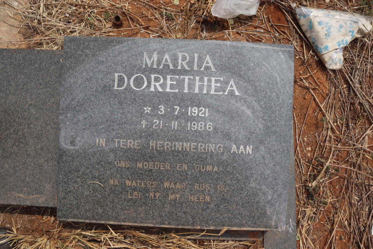 VILJOEN Jacobus Frederik 1911-1985 & Maria Dorethea 1921-1986 _2