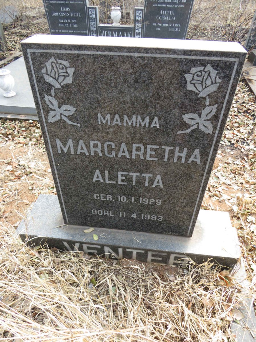 VENTER Margaretha Aletta 1929-1983