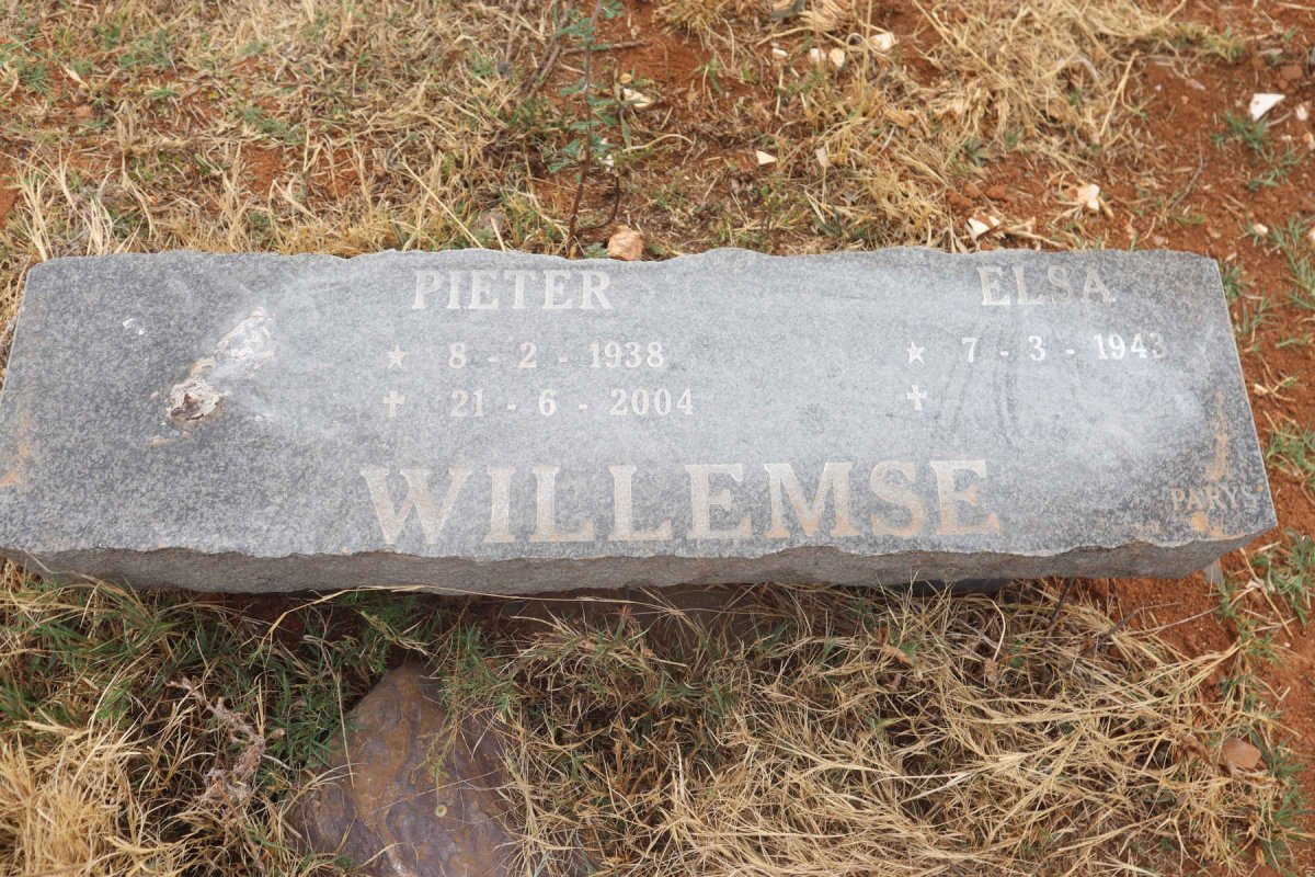 WILLEMSE Pieter 1938-2004 & Elsa 1943-