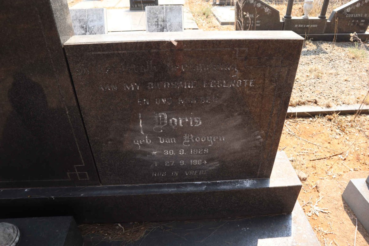 WESTHUIZEN Koos, van der 1923-2008 & Doris VAN ROOYEN 1928-1984 _2