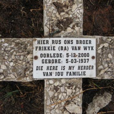 WYK Frikkie, van 1937-2000