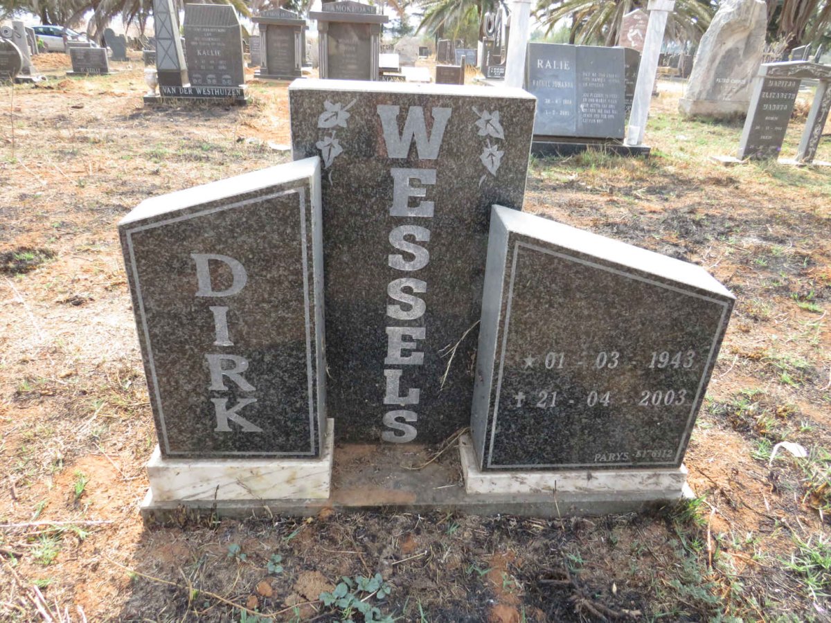 WESSELS Dirk 1943-2003