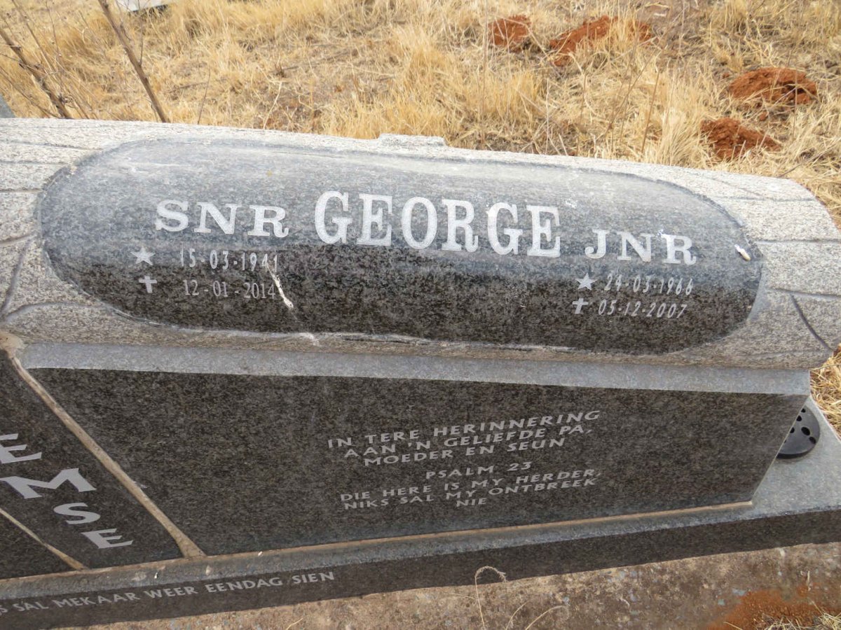 WILLEMSE George 1941-2014 & Christina 1941-2000 :: WILLEMSE George 1966-2007_2