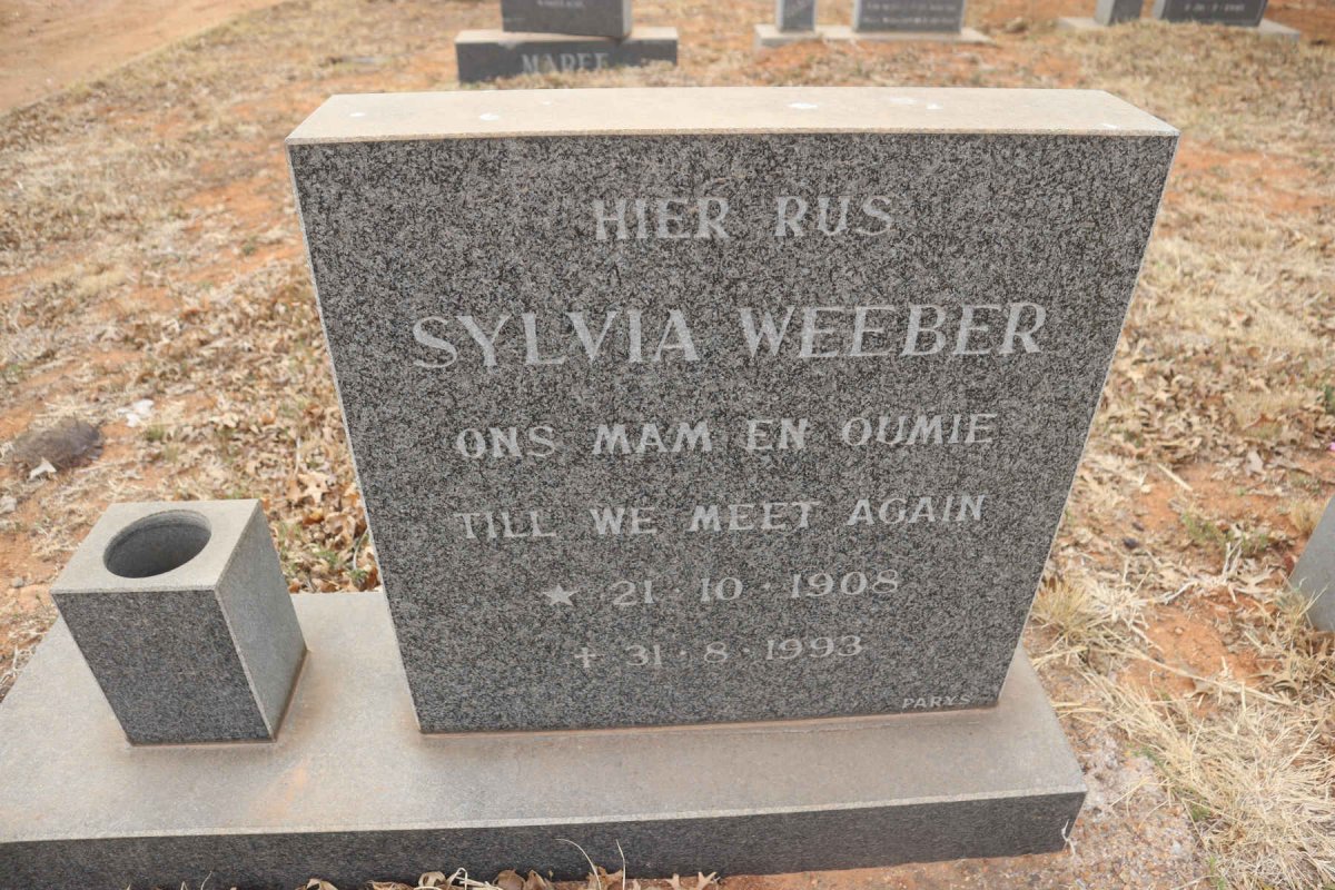 WEEBER Sylvia 1908-1993