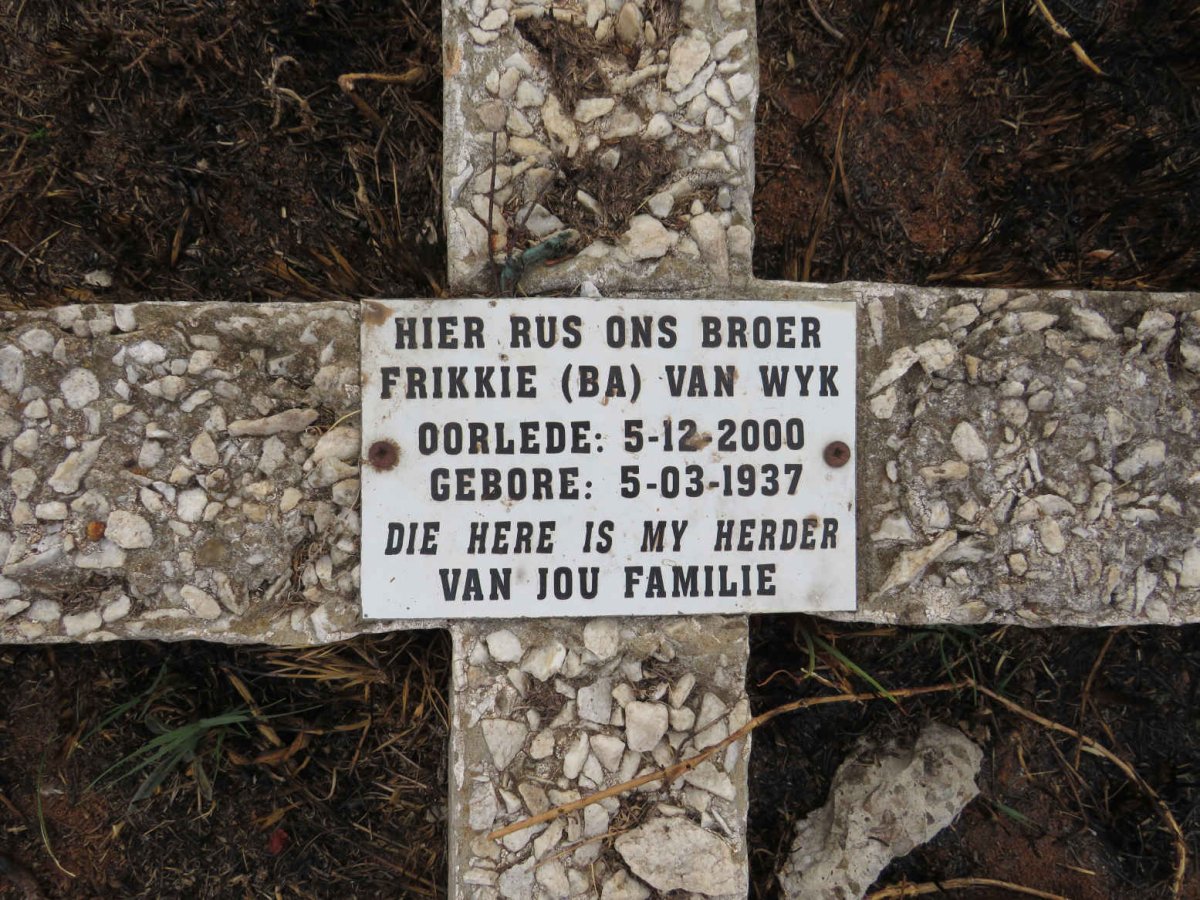 WYK Frikkie, van 1937-2000