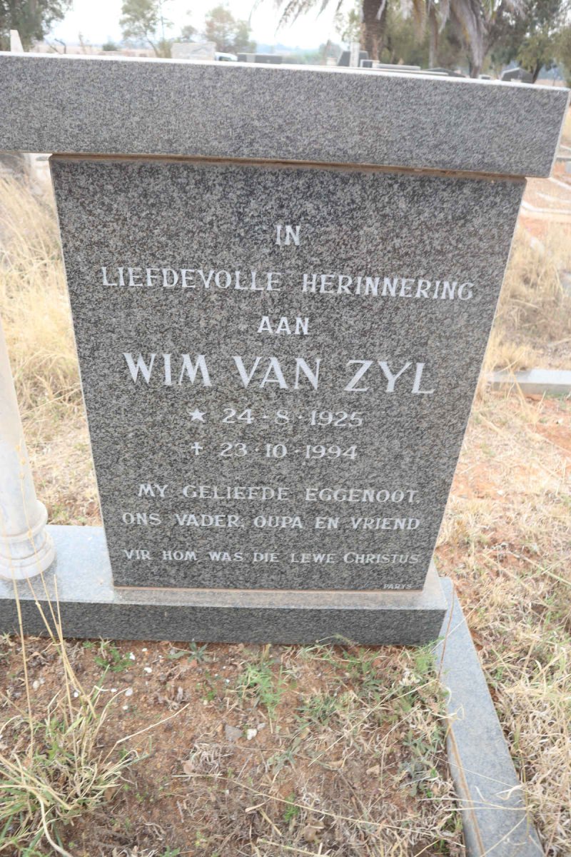 ZYL Wim, van 1925-1994