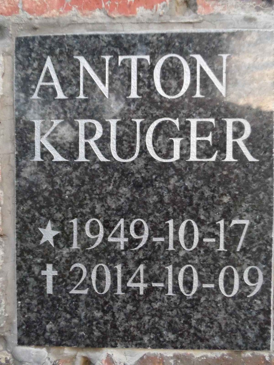 KRUGER Anton 1949-2014