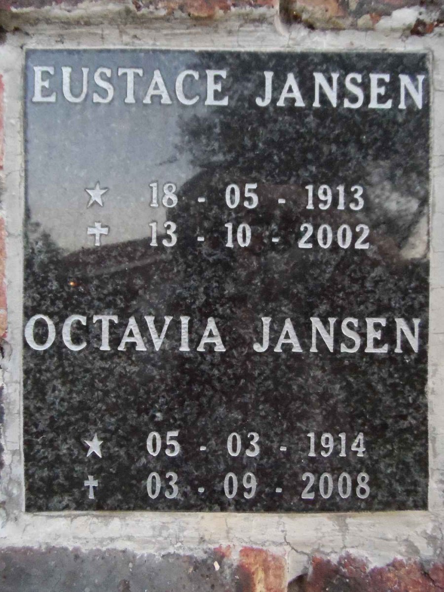 JANSEN Eustace 1913-2002 &amp; Octavia 1914-2008